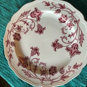 One Royal Staffordshire plate, Windsong Ironstone by J&G Meakin. England.